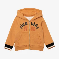 Outlet Baby Boy Caramel Zip Hoodie Child Cardigans & Sweaters