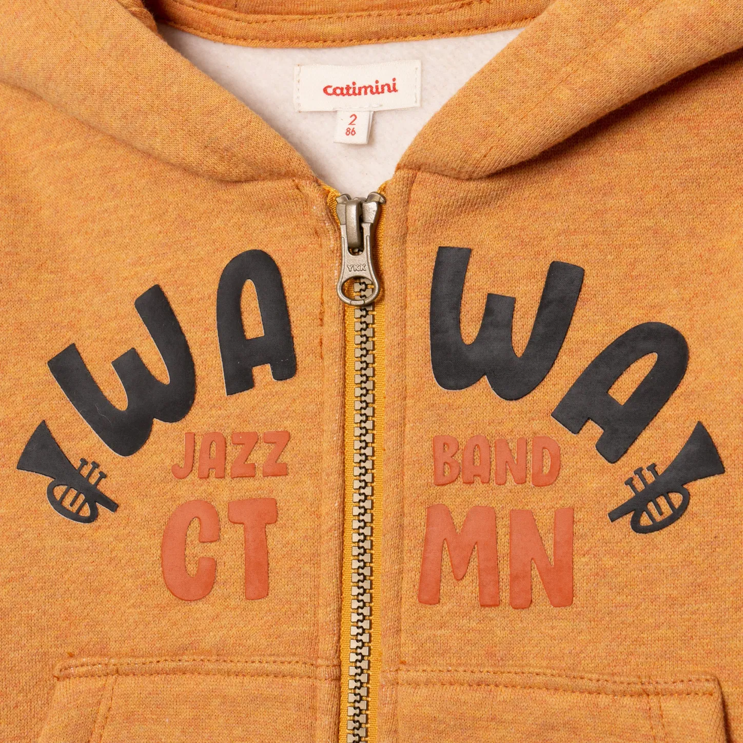 Outlet Baby Boy Caramel Zip Hoodie Child Cardigans & Sweaters