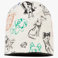 Outlet Baby Boy Cat Printed Beanie Child Accessories