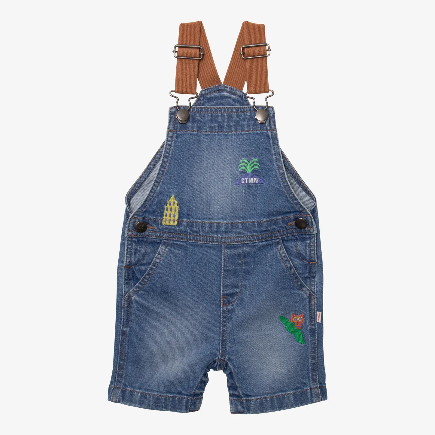 Discount Baby Boy Embroidered Denim Overalls Child Pants, Shorts & Overalls