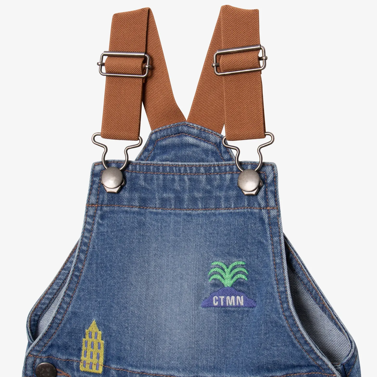 Discount Baby Boy Embroidered Denim Overalls Child Pants, Shorts & Overalls