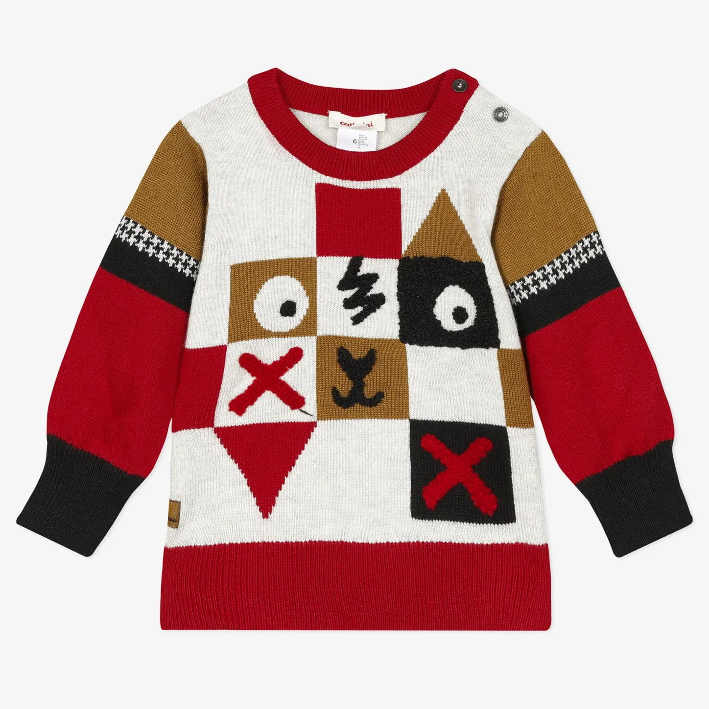 Hot Baby Boy Graphic Multicolored Sweater Child Cardigans & Sweaters