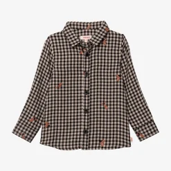 Hot Baby Boy Long Sleeve Check Shirt Child T-Shirts, Polos & Shirts