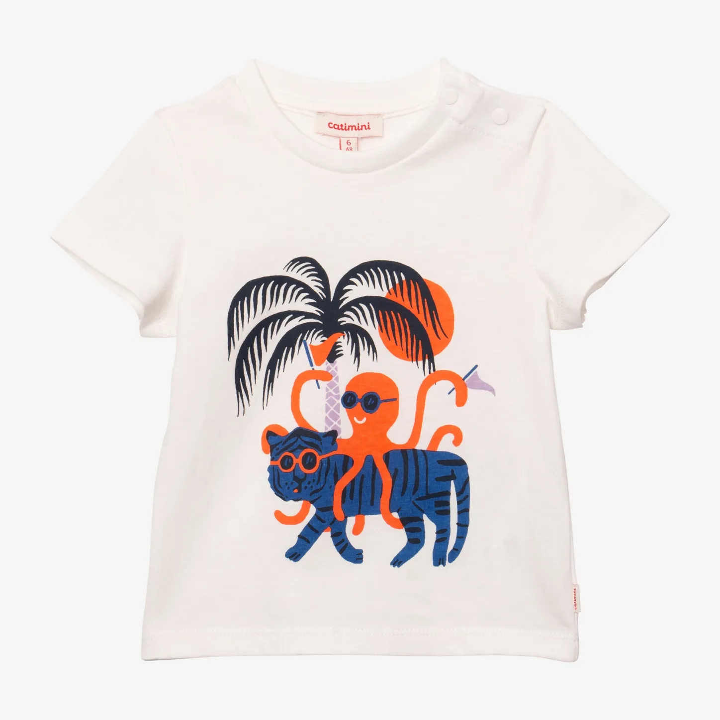Hot Baby Boy Tiger-Octopus Print T-Shirt Child T-Shirts, Polos & Shirts