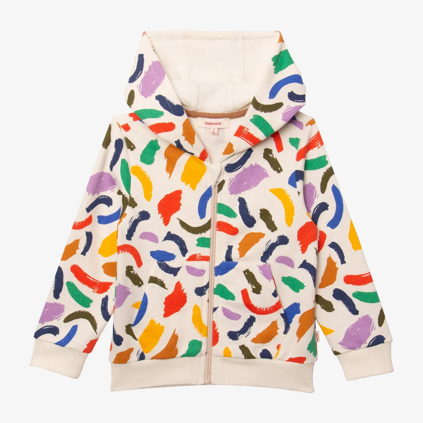 Sale Baby Boys' Beige Zip Hoodie Child Cardigans & Sweaters
