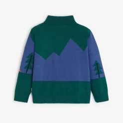 Clearance Baby Boys' Green Zip Cardigan Child Cardigans & Sweaters