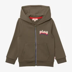Online Baby Boys' Green Zip Hoodie Child Cardigans & Sweaters