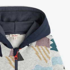 New Baby Boys' Heather Grey Zip Hoodie Child Cardigans & Sweaters