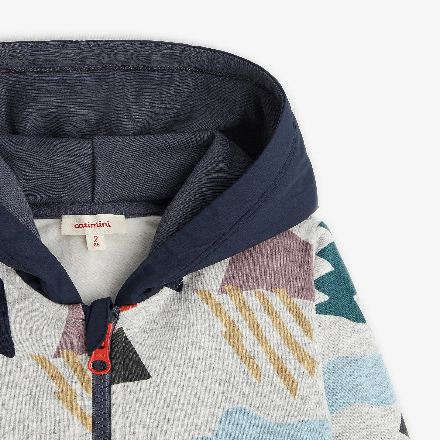 New Baby Boys' Heather Grey Zip Hoodie Child Cardigans & Sweaters