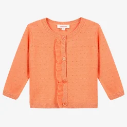 New Baby Girl Apricot Knit Cardigan Child Cardigans & Sweaters