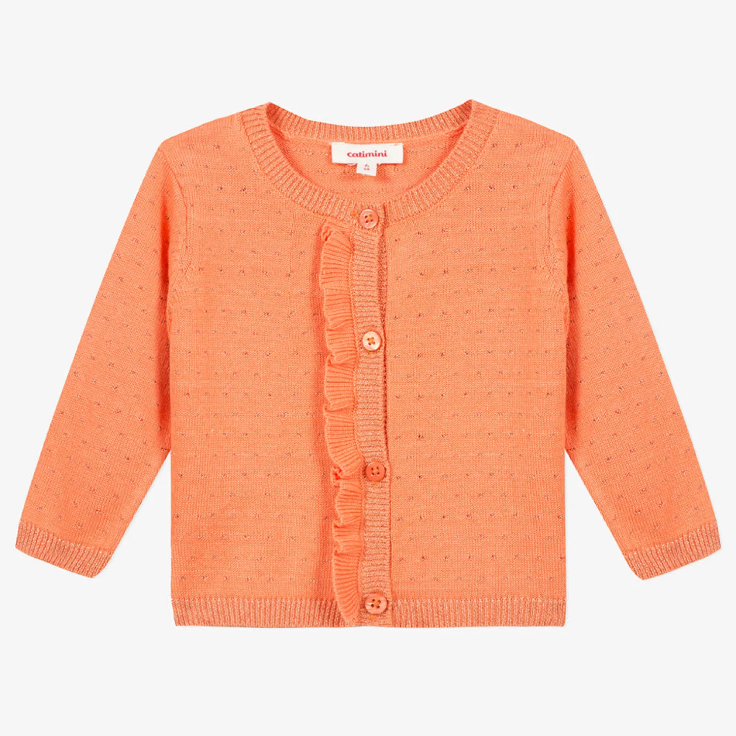 New Baby Girl Apricot Knit Cardigan Child Cardigans & Sweaters