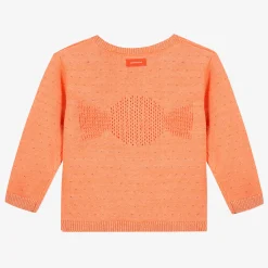 New Baby Girl Apricot Knit Cardigan Child Cardigans & Sweaters