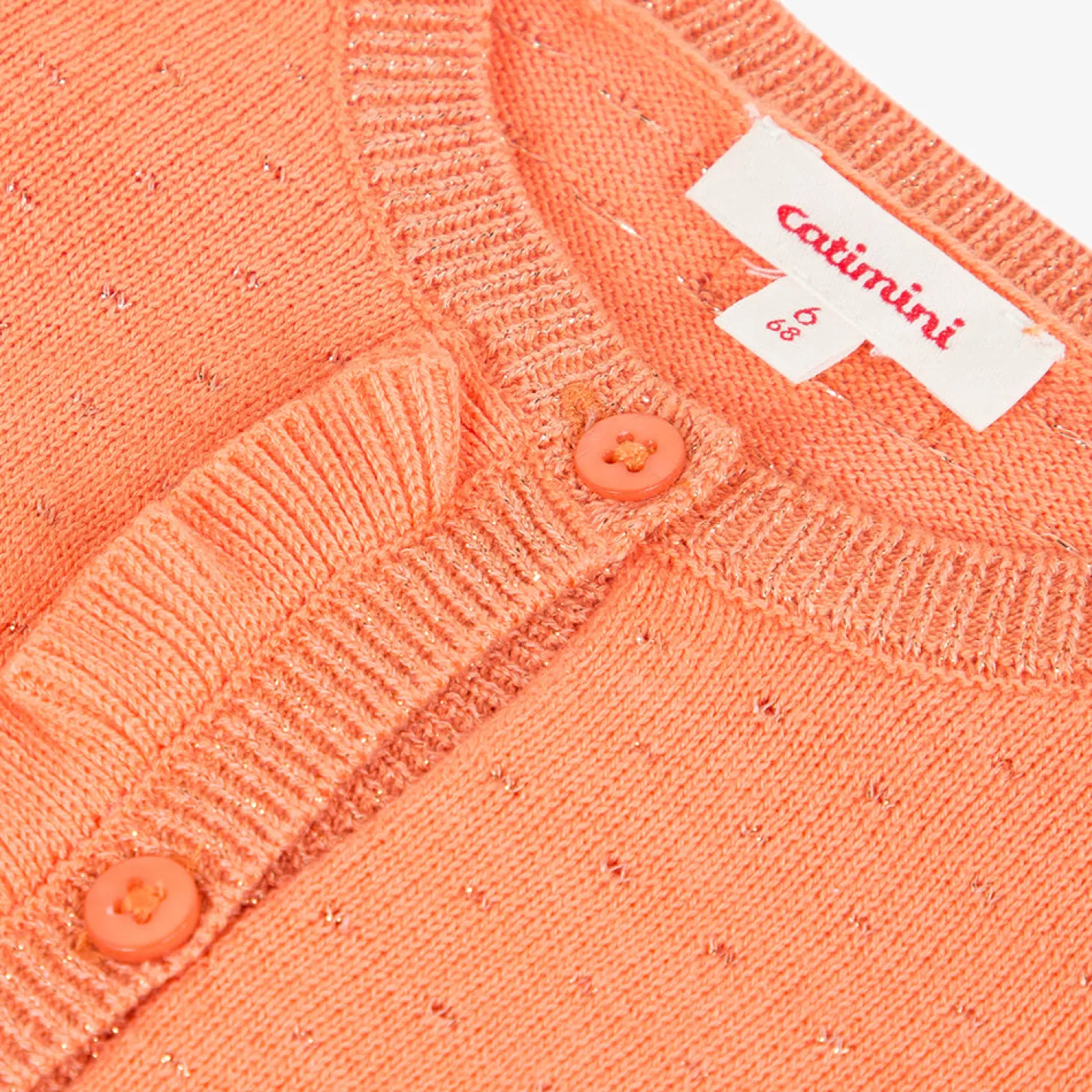 New Baby Girl Apricot Knit Cardigan Child Cardigans & Sweaters