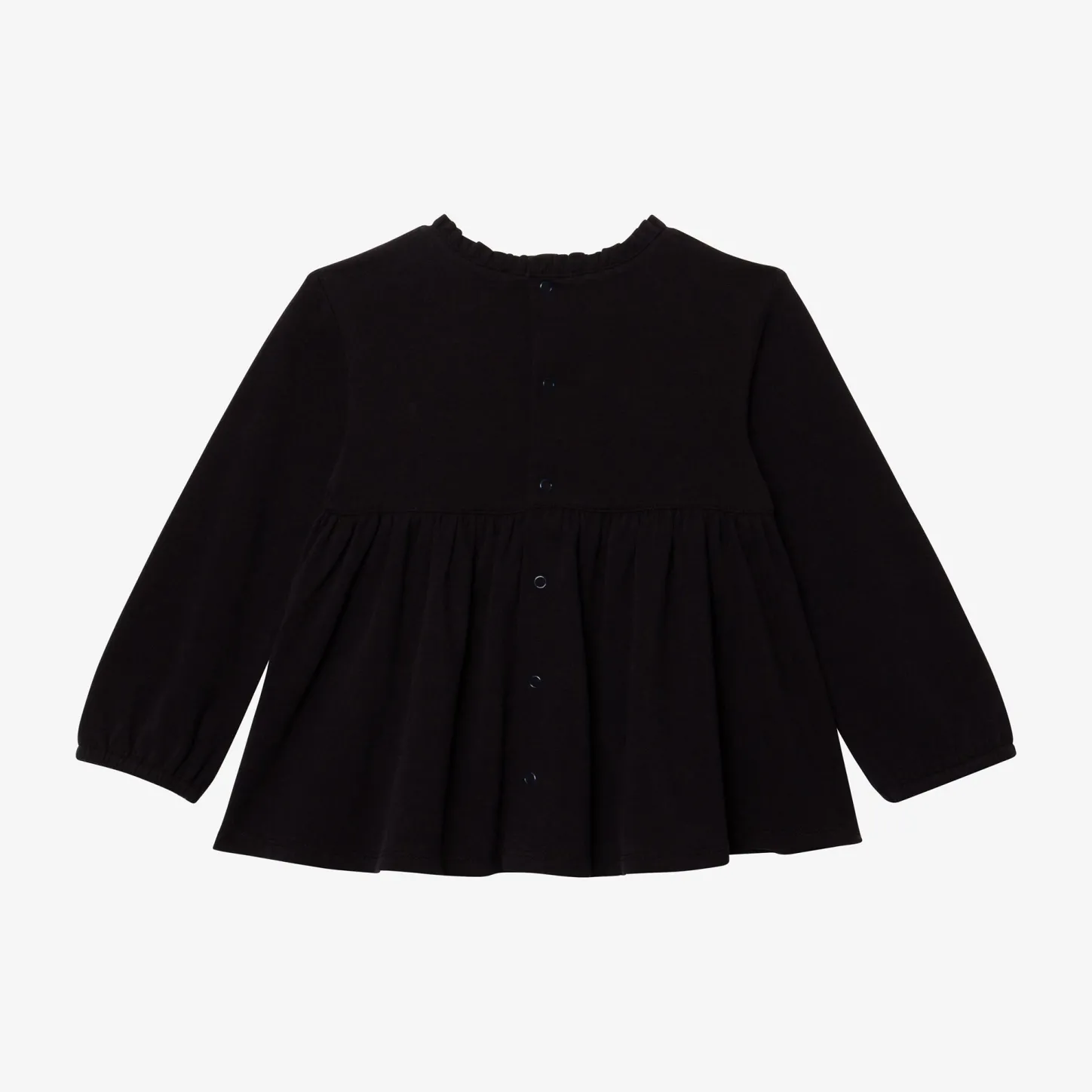 Outlet Baby Girl Black Long Sleeve T-Shirt Child T-Shirts & Tops