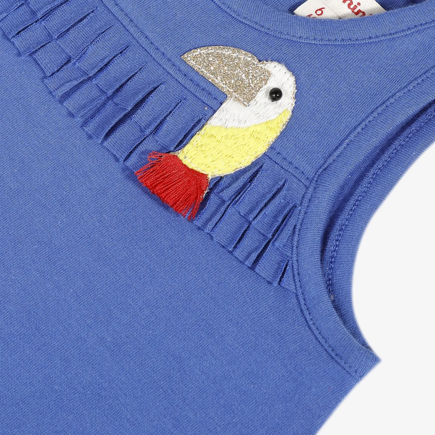 New Baby Girl Blue Fringe T-Shirt Child T-Shirts & Tops