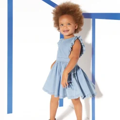 New Baby Girl Denim Apron Dress Child Dresses