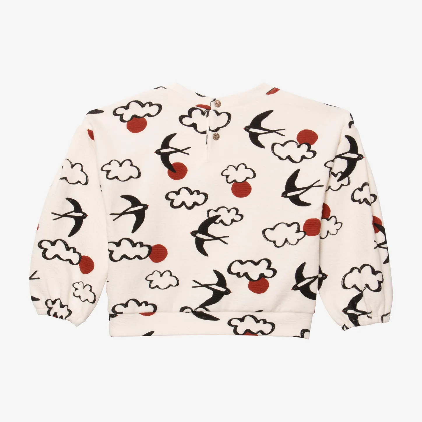 New Baby Girl Ecru Sweatshirt Child Cardigans & Sweaters