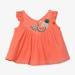 Fashion Baby Girl Embroidered Crepe Top Child T-Shirts & Tops