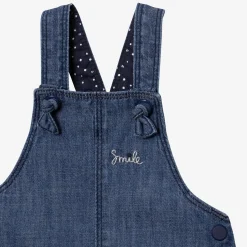 Online Baby Girl Embroidered Denim Bib Dress Child Dresses
