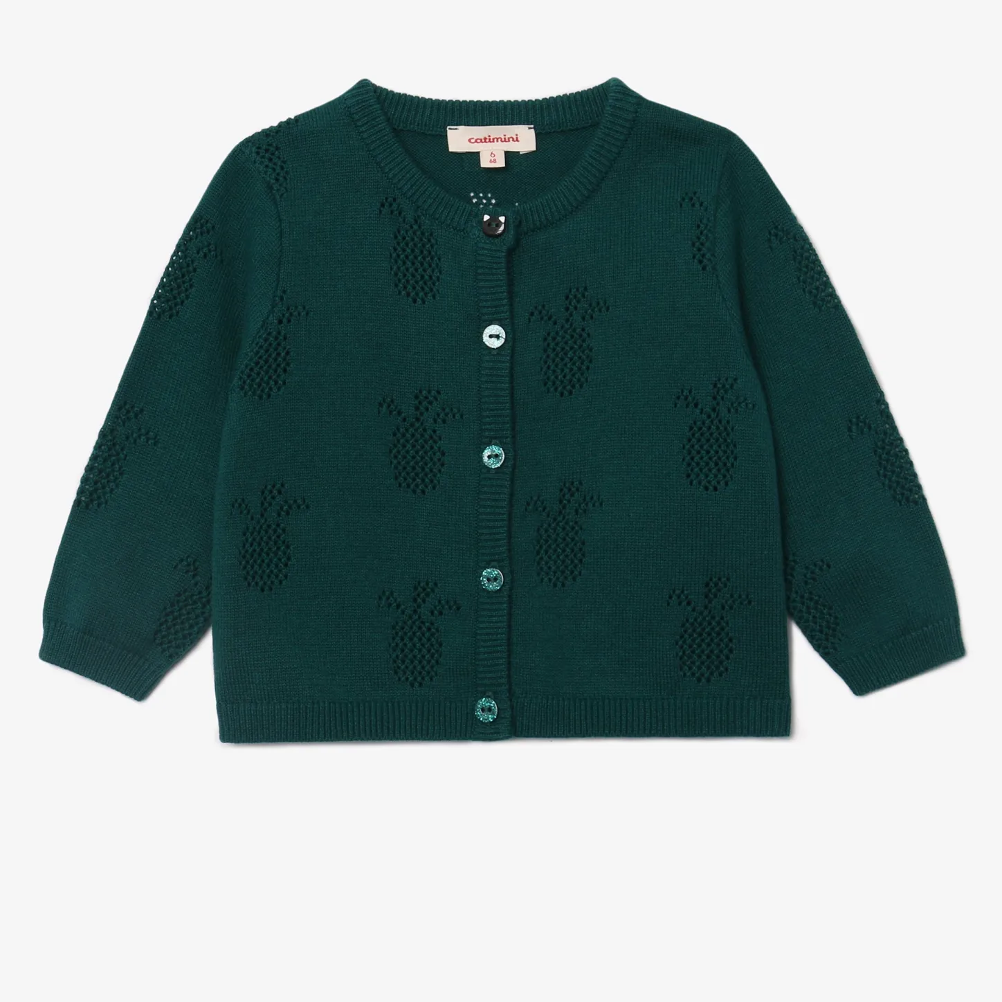 Discount Baby Girl Green Cardigan Child Cardigans & Sweaters