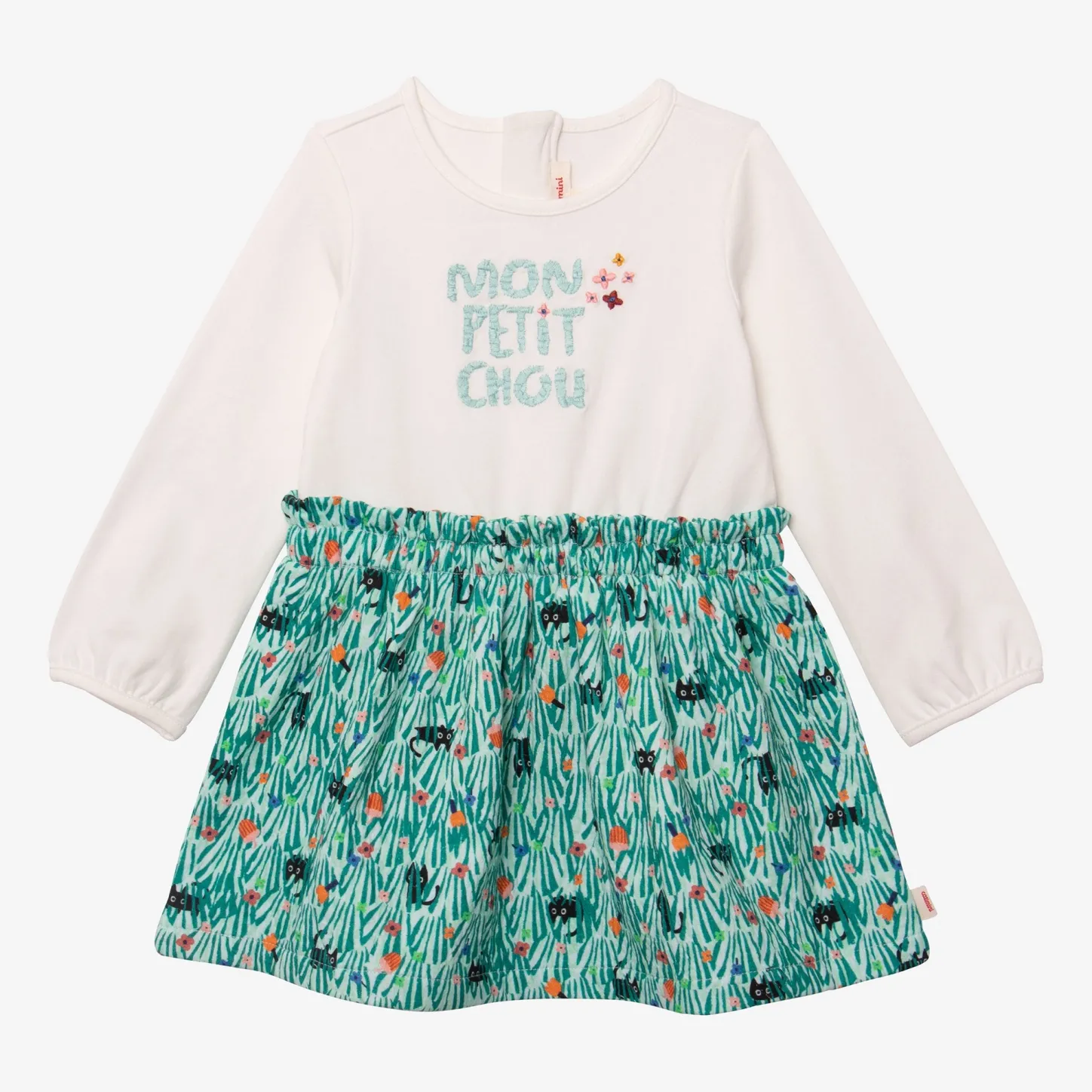 Sale Baby Girl Long Sleeve Green Dress Child Dresses
