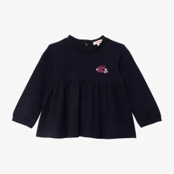 New Baby Girl Navy Long Sleeve T-Shirt Child T-Shirts & Tops