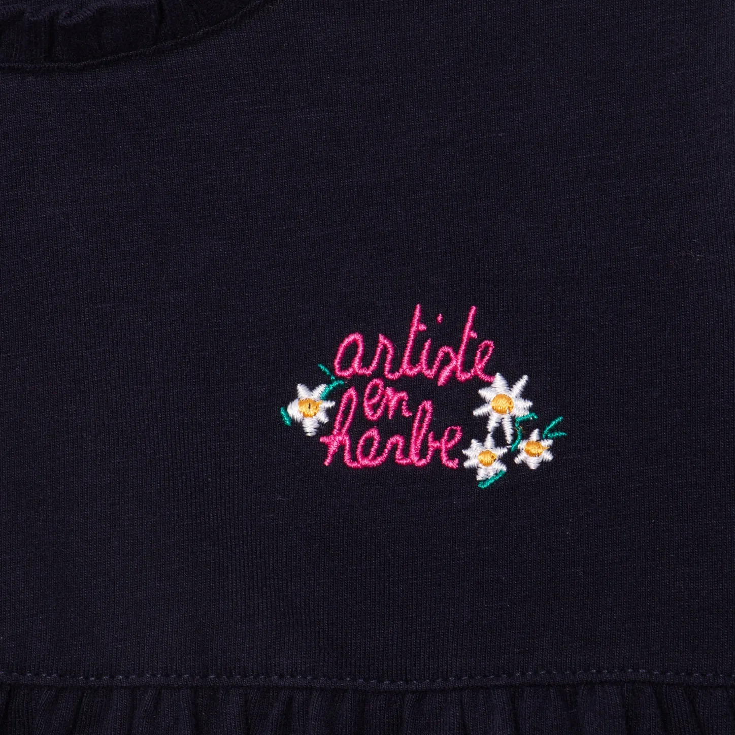 New Baby Girl Navy Long Sleeve T-Shirt Child T-Shirts & Tops