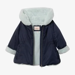 Clearance Baby Girl Navy Parka Child Outerwear