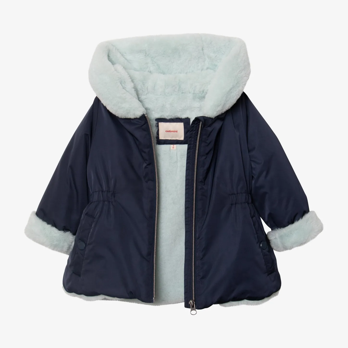 Clearance Baby Girl Navy Parka Child Outerwear