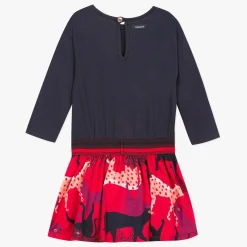 Best Baby Girl Panther Printed 2 In 1 Dress And Skirt Child Dresses