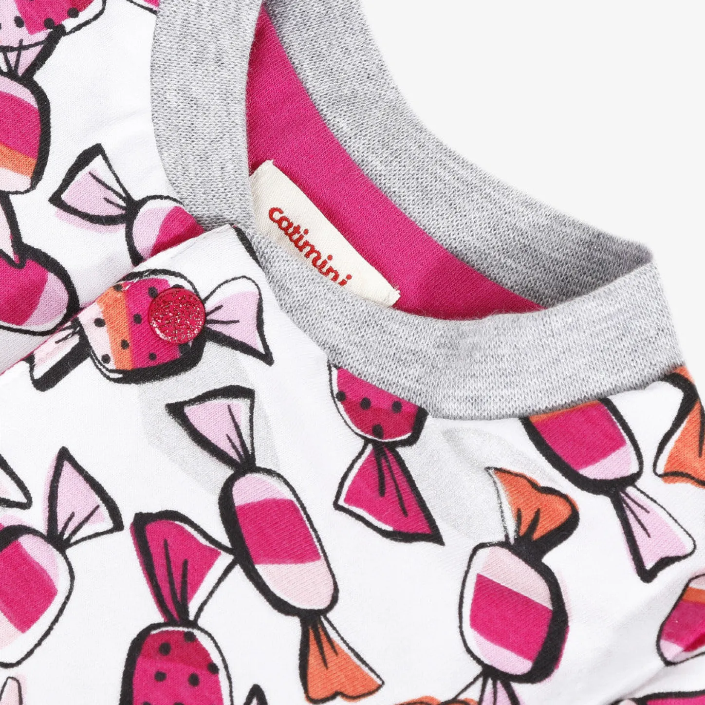 Discount Baby Girl Pink Candy Print Sweatshirt Child Cardigans & Sweaters
