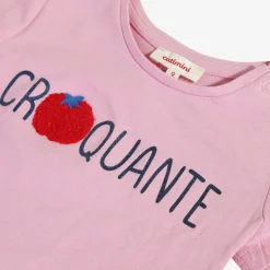 Fashion Baby Girl Pink Short Sleeve T-Shirt Child T-Shirts & Tops