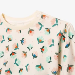 Discount Baby Girl Plant Print Sweatshirt Child Cardigans & Sweaters