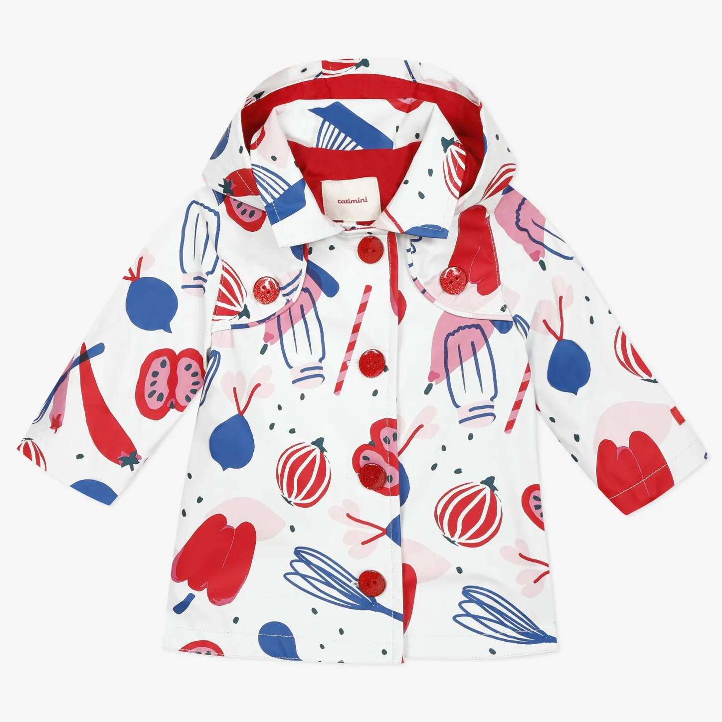 Outlet Baby Girl Printed Raincoat Child Outerwear