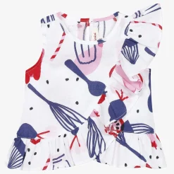 Fashion Baby Girl Printed Ruffle Top Child T-Shirts & Tops