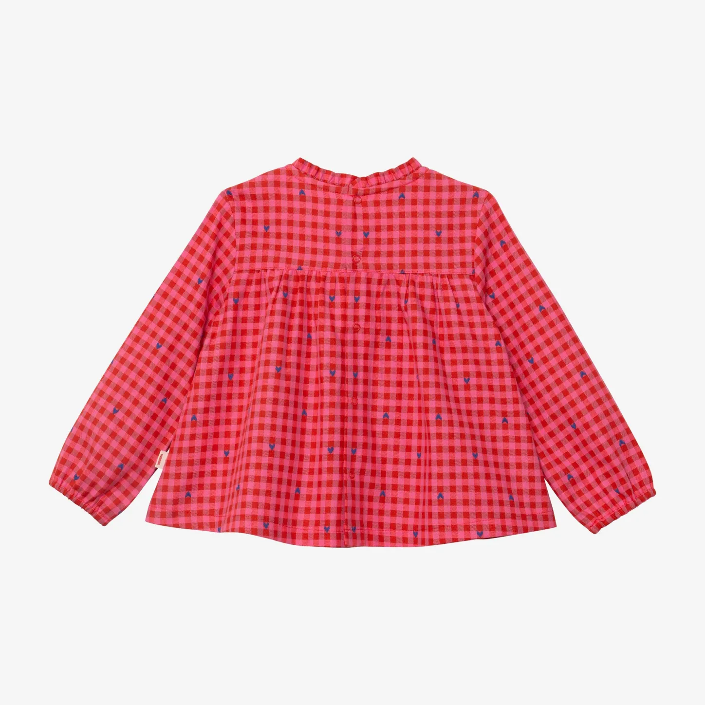 Fashion Baby Girl Red Check Blouse Child T-Shirts & Tops