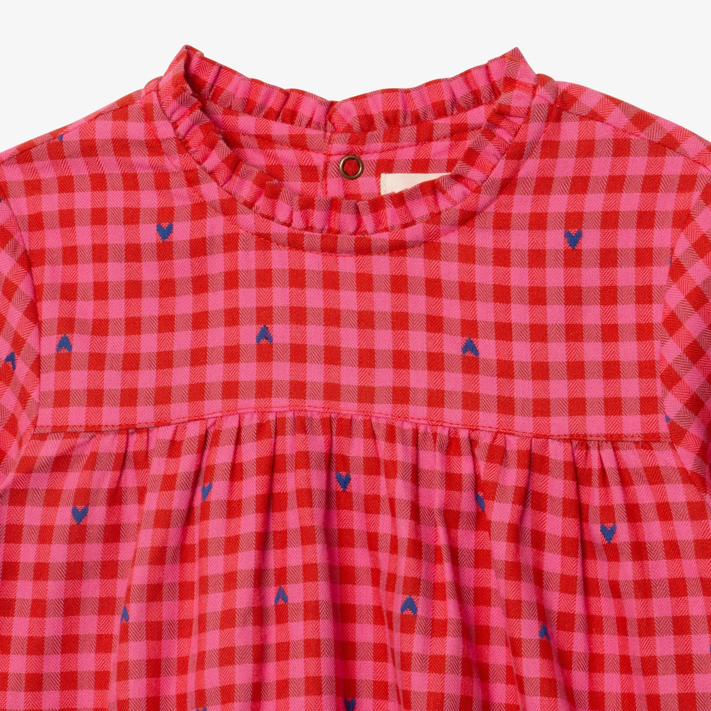 Fashion Baby Girl Red Check Blouse Child T-Shirts & Tops