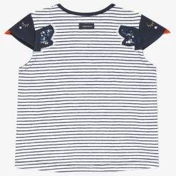 Online Baby Girl Striped Embroidered T-Shirt Child T-Shirts & Tops