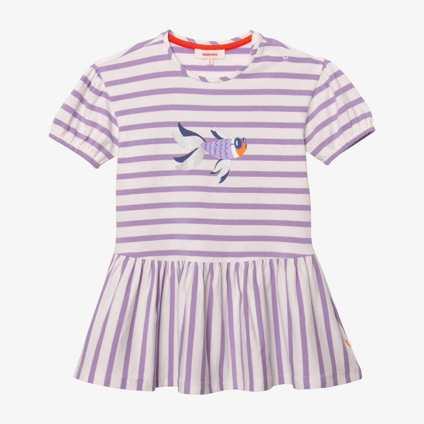 Discount Baby Girl Striped Fish Dress Child Dresses