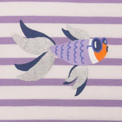 Fashion Baby Girl Striped Fish T-Shirt Child T-Shirts & Tops