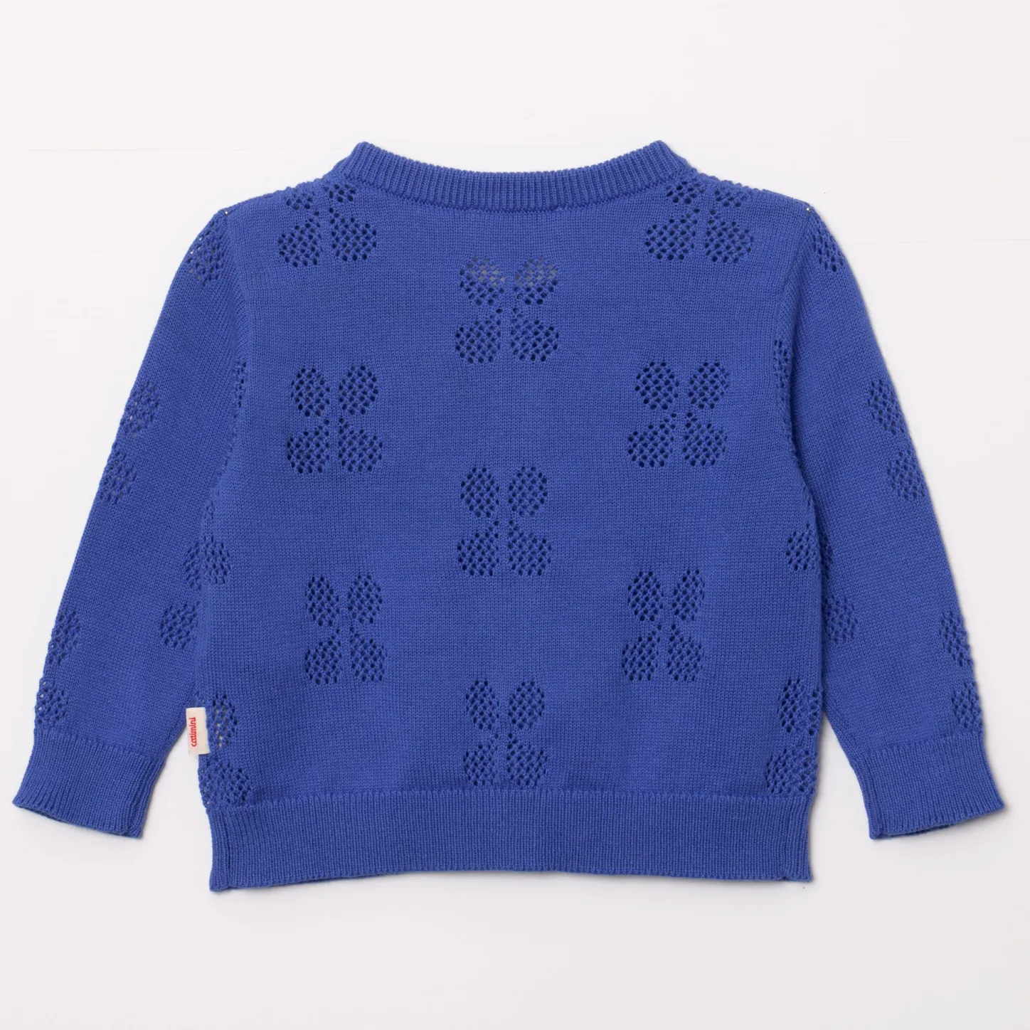 Outlet Baby Girl's Blue Openwork Cardigan Child Cardigans & Sweaters