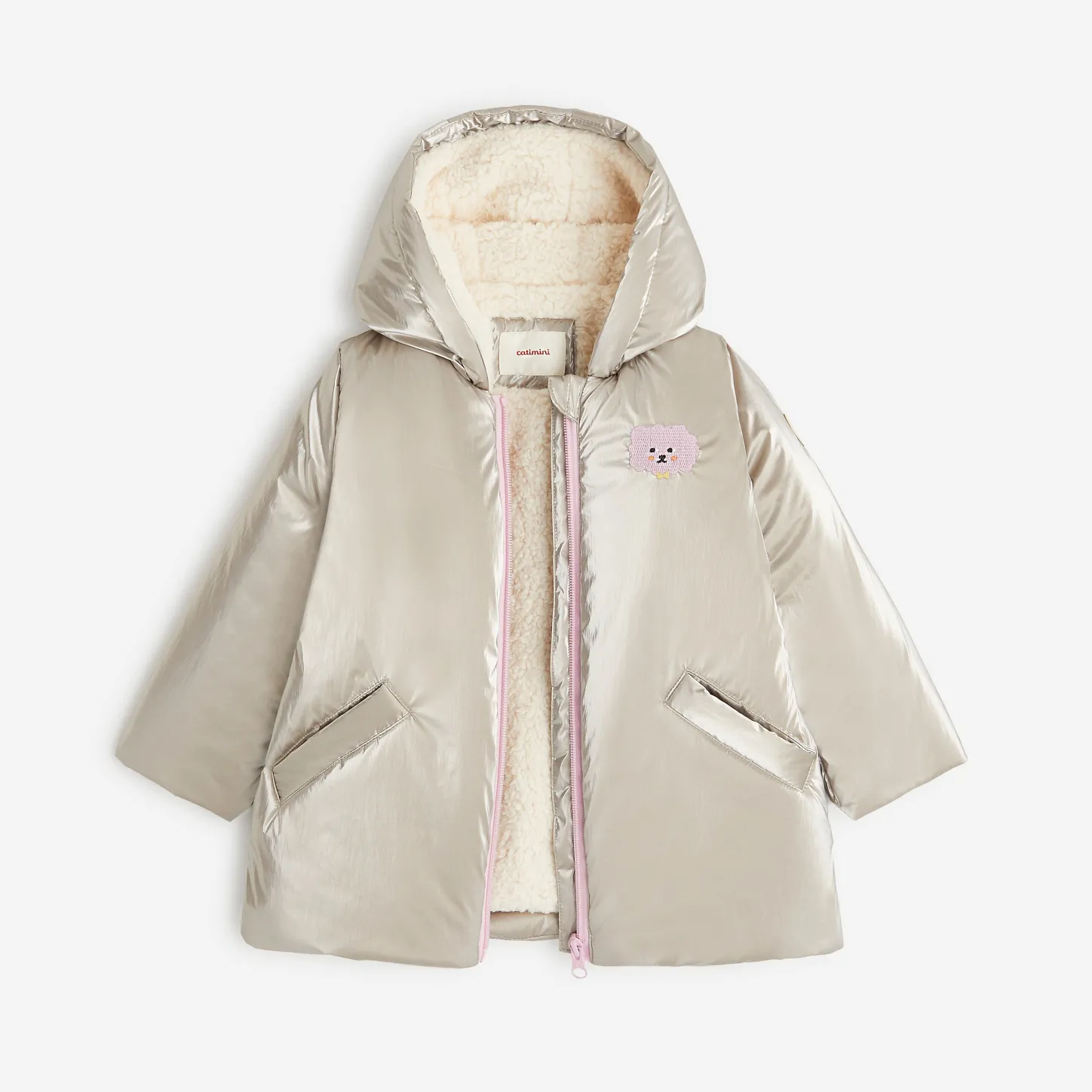 Clearance Baby Girls' Gold Coat Child Outerwear