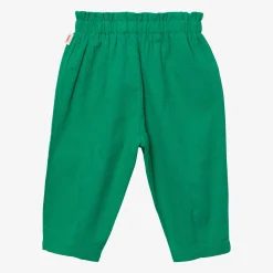 Hot Baby Girls' Green Jacquard Pants Child Pants, Shorts & Leggings