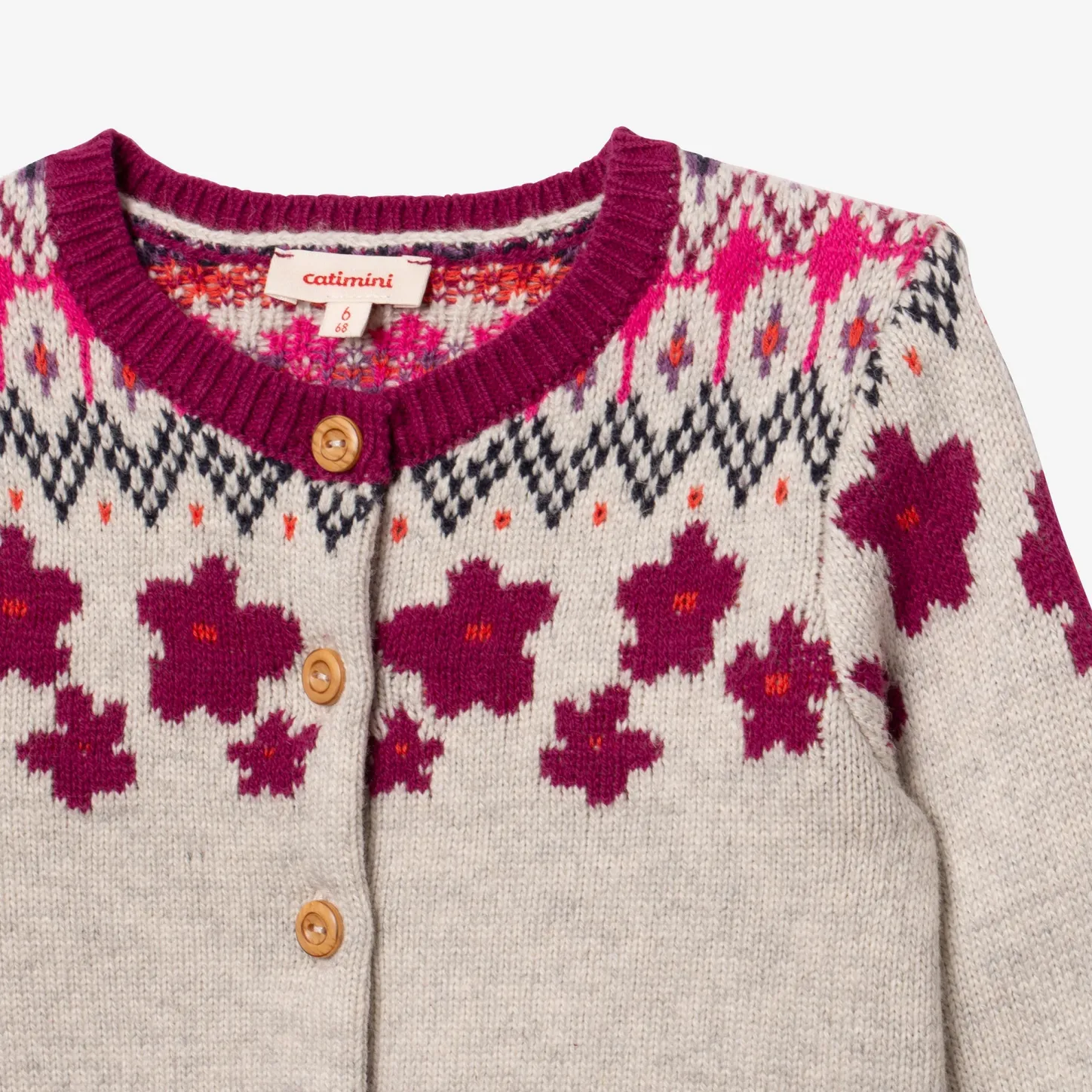New Baby Girls' Heather Grey Cardigan Child Cardigans & Sweaters