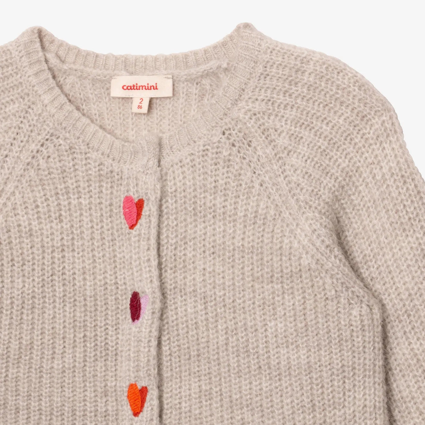 Fashion Baby Girls' Heather Grey Cardigan Child Cardigans & Sweaters