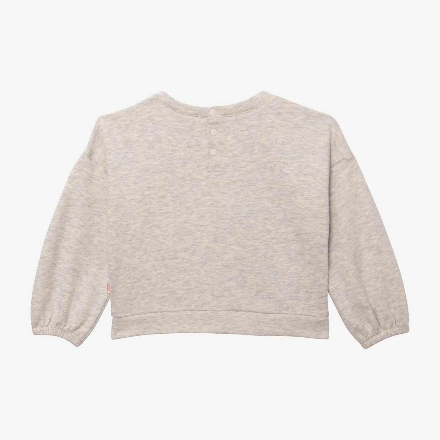 Outlet Baby Girls' Heather Grey Sweatshirt Child Cardigans & Sweaters