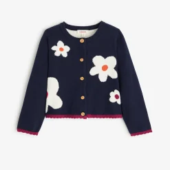 Fashion Baby Girls' Navy Blue Cardigan Child Cardigans & Sweaters