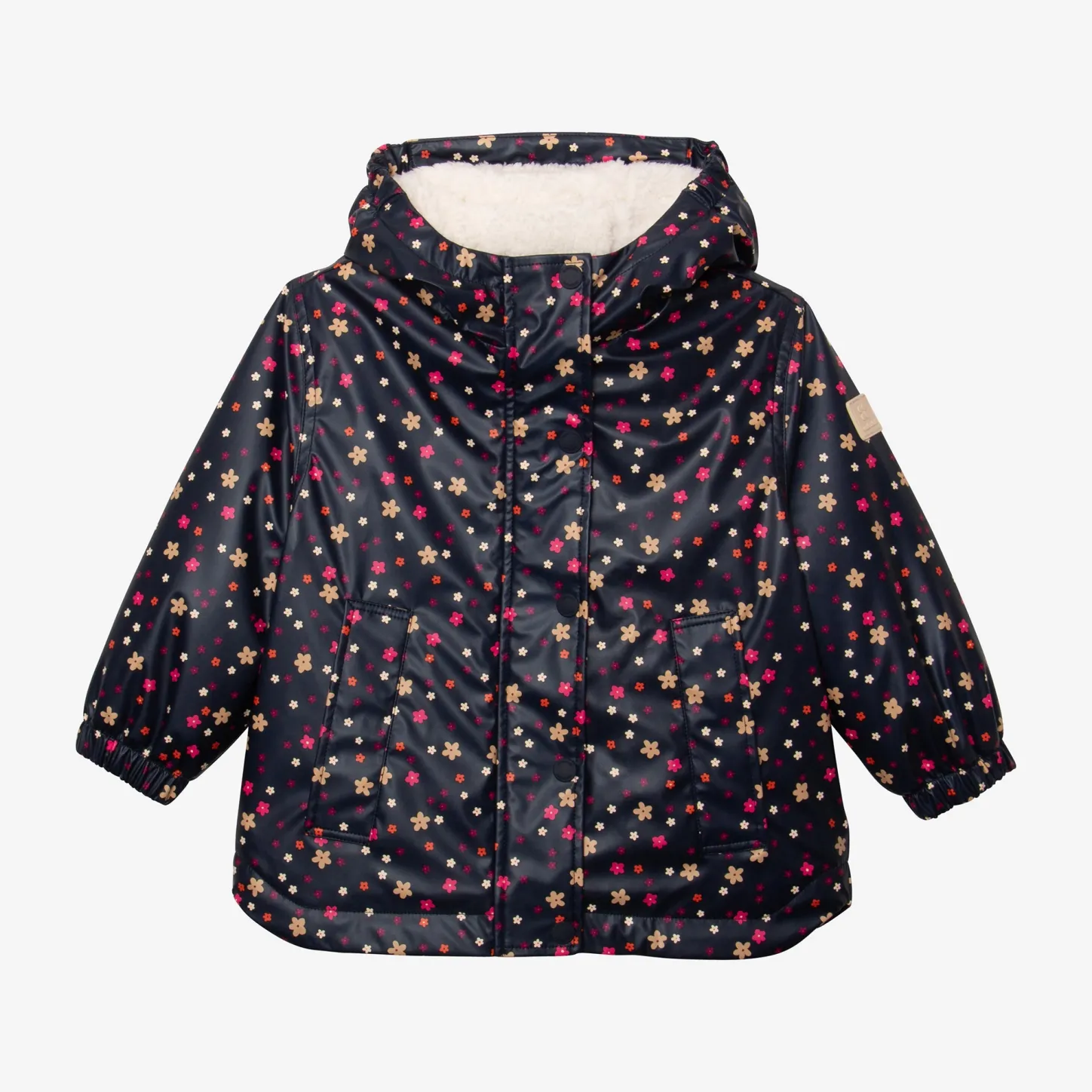 Hot Baby Girls' Navy Blue Raincoat Child Outerwear
