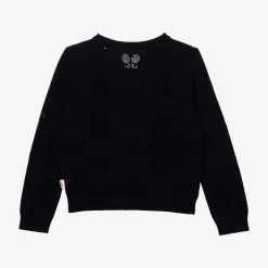 Outlet Baby Girl's Navy Openwork Cardigan Child Cardigans & Sweaters