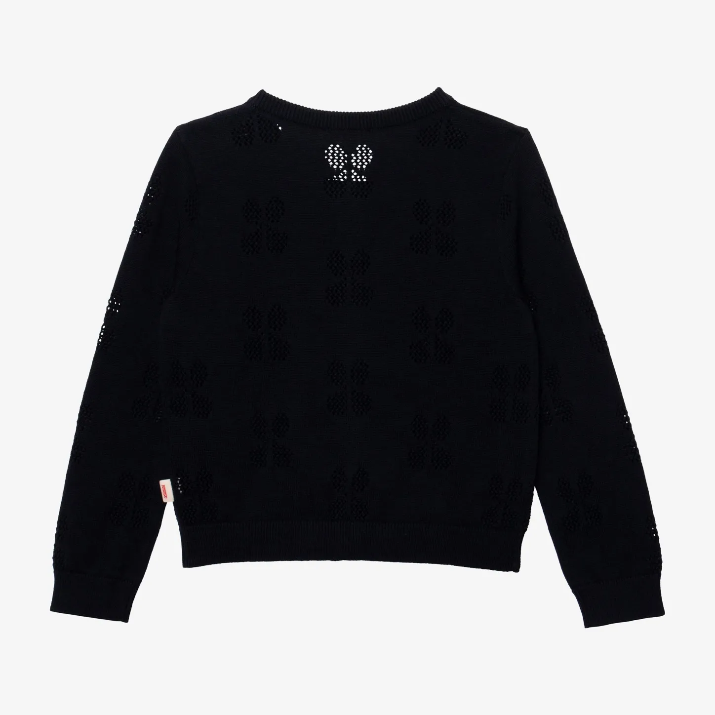 Outlet Baby Girl's Navy Openwork Cardigan Child Cardigans & Sweaters